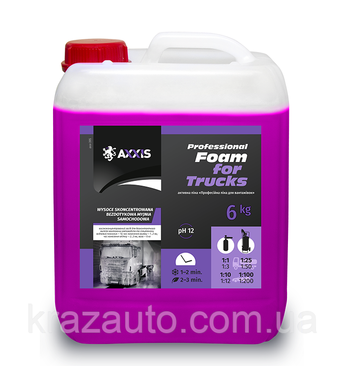 Активна піна AXXIS Professional Foam for Trucks (каністра 5 л). axx-395, фото 1
