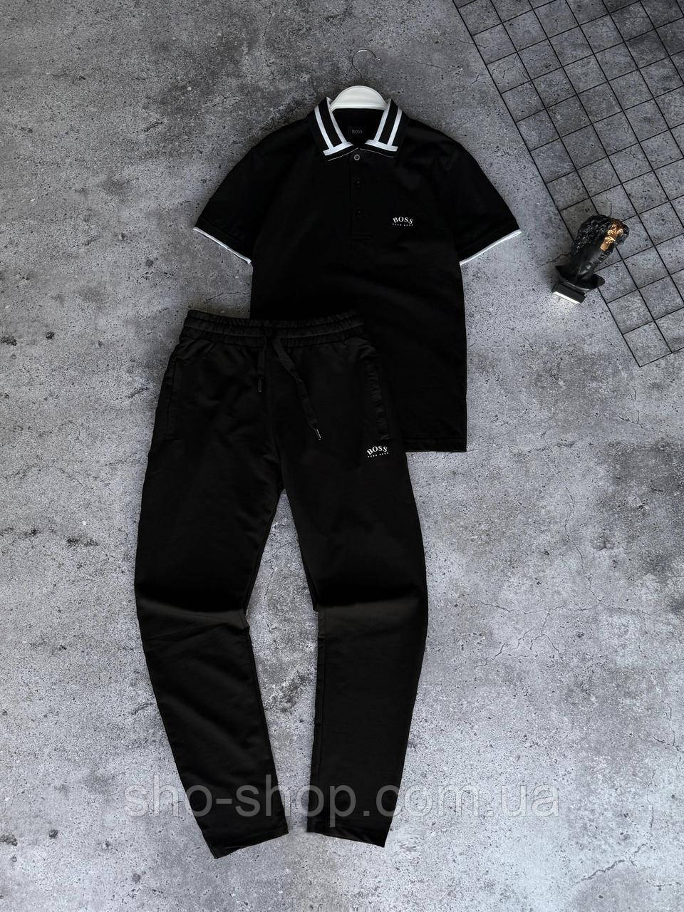 Мужской летний спортивный костюм Boss Турция, фото 1