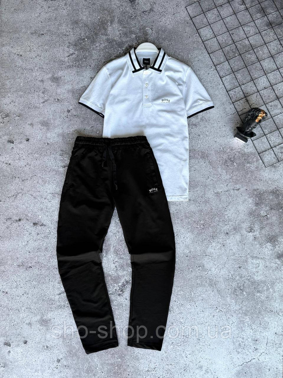 Мужской летний спортивный костюм Boss Турция, фото 1