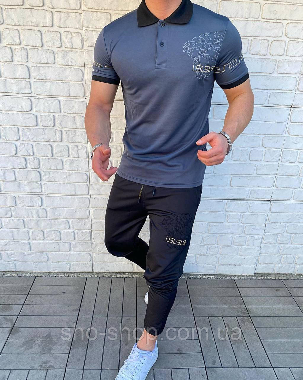 Мужской летний спортивный костюм Versace Турция, фото 1