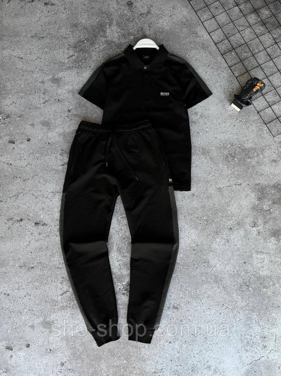 Мужской летний спортивный костюм Boss Турция, фото 1