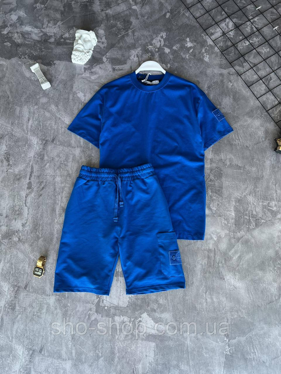 Мужской летний спортивный костюм Stone Island Турция, фото 1