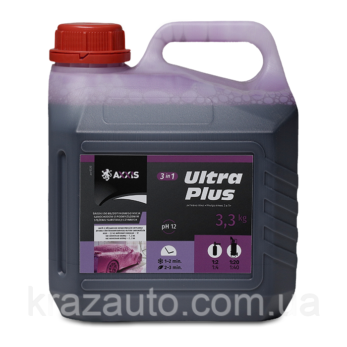 Активна піна Ultra Plus фіолетова (каністра 3.3 л). ax-1320, фото 1