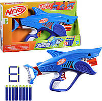 Бластер Hasbro Nerf Junior Wild Sharkfire Нерф Джуніор Шаркфайєр 8 патронів F8645
