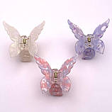 (3 шт) Затиск заколка для волосся крабик Метелик, фото 2