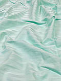 Сімейний комплект постільної білизни Страйп Сатин LUX Мята, фото 3