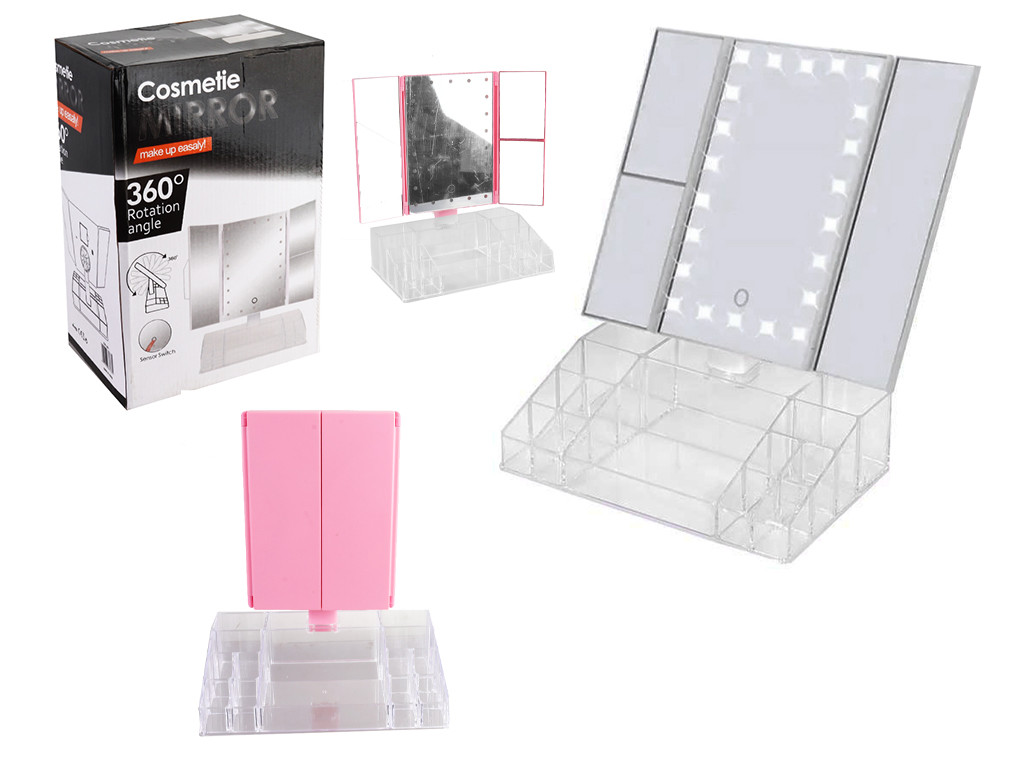 Дзеркало для макіяжу з LED-підсвіткою XW-081