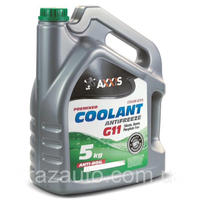 Антифриз GREEN G11 Coolant (зелений) (Каністра 5 кг). AX-2005, фото 1