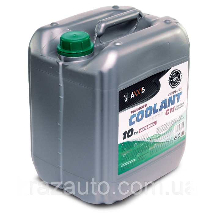 Антифриз GREEN G11 Coolant (зелений) (Каністра 10 кг). AX-2006, фото 1