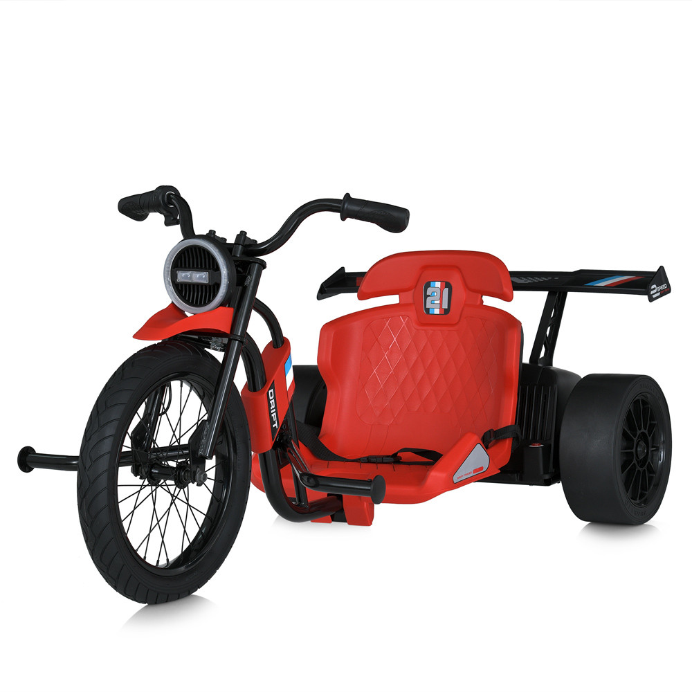 Дрифт-карт M 5847A-3 (1шт) дрифт, 2*12V10AH, 2*775W, надувні колеса, червоний