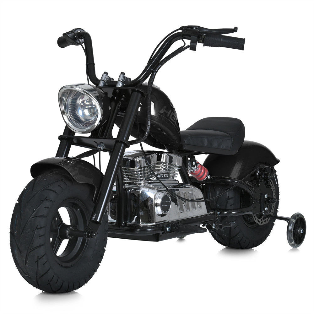 Мотоцикл M 6016AL-2(36V) (1шт) 2*18V9AH, 1*350W, USB, BLUETOOTH, TF, шкіра, чорний