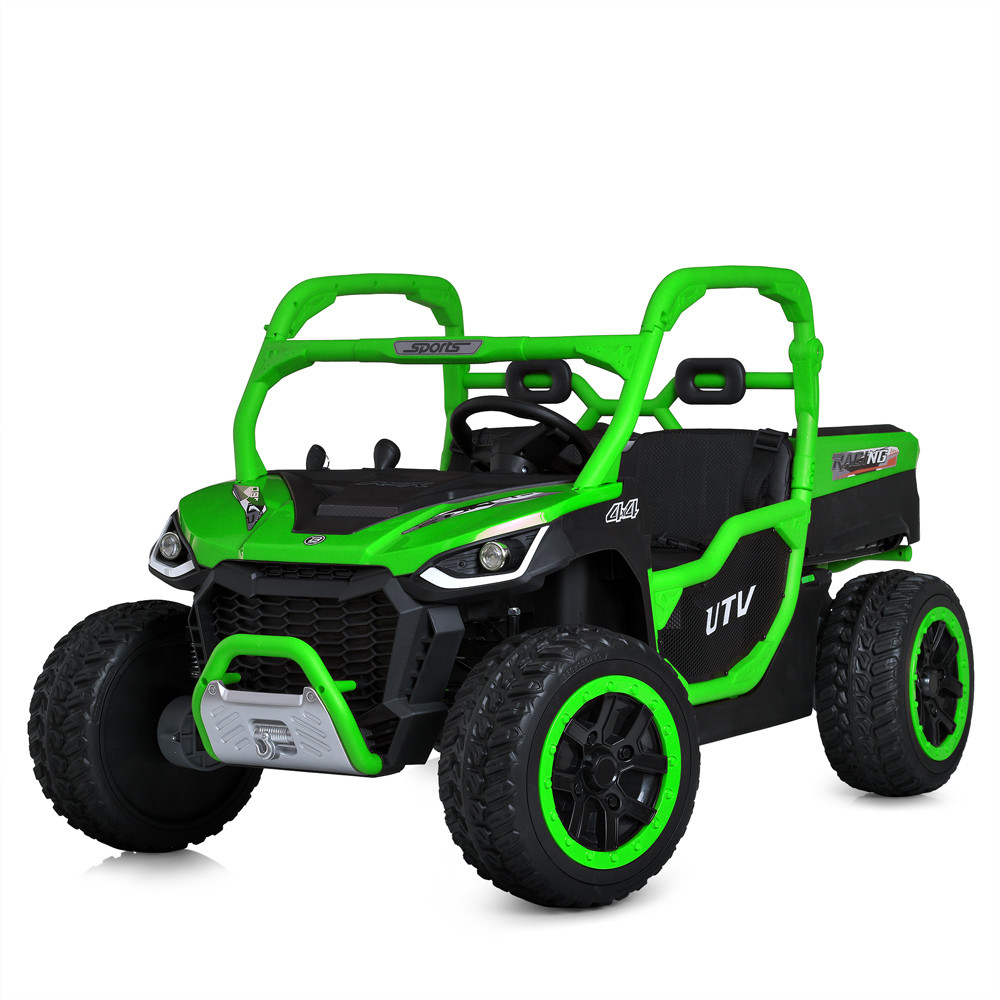 Джип M 6014EBLR-5(24V) (1шт) 2,4 р/к, 1акум24V10AH, 4мотори75W, муз,світло, USB, TF, EVA, зелений