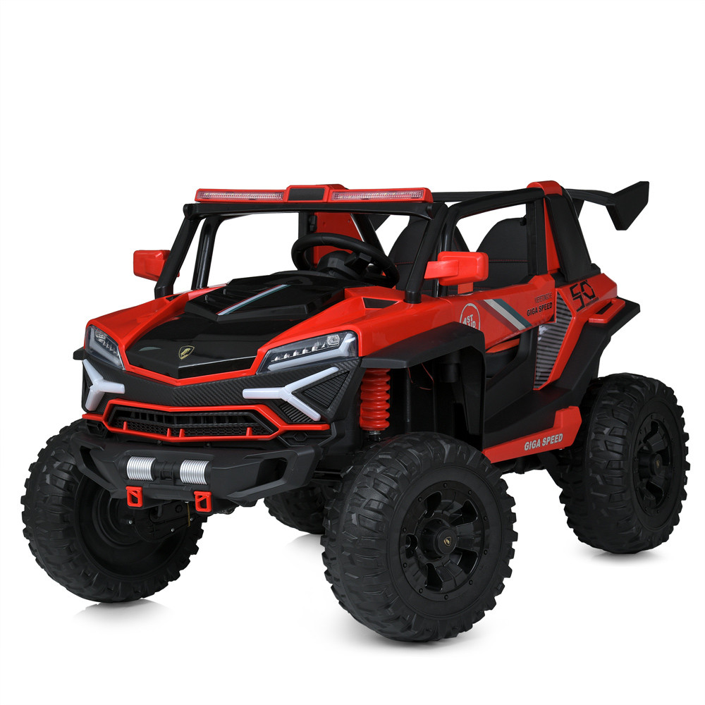 Джип M 6024EBLR-3(24V) (1шт) 2,4G р/к, 1*24V8AH, 4*45W, MP3, USB, TF, BLUETOOTH, EVA, APP, шкіра, музика,