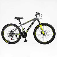 Велосипед Спортивний Corso 26" дюймів «ENERGY» рама сталева 15’’, обладнання Shimano 21 швидкість, зібран на
