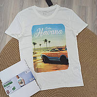 Футболка мужская Livergy с принтом Havana | Размер S | 100% хлопок