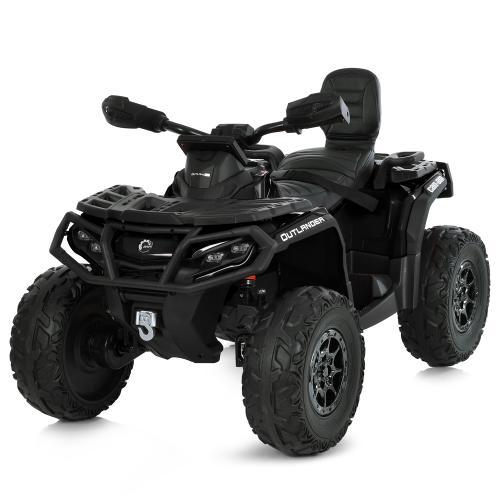Квадроцикл M 6080EL-2(24V) (1шт) 4мотори200W, 1акум24V7AH, EVA, USB, TF, чорний