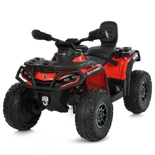 Квадроцикл M 6080EL-3(24V) (1шт) 4мотори200W, 1акум24V7AH, EVA, USB, TF, червоний
