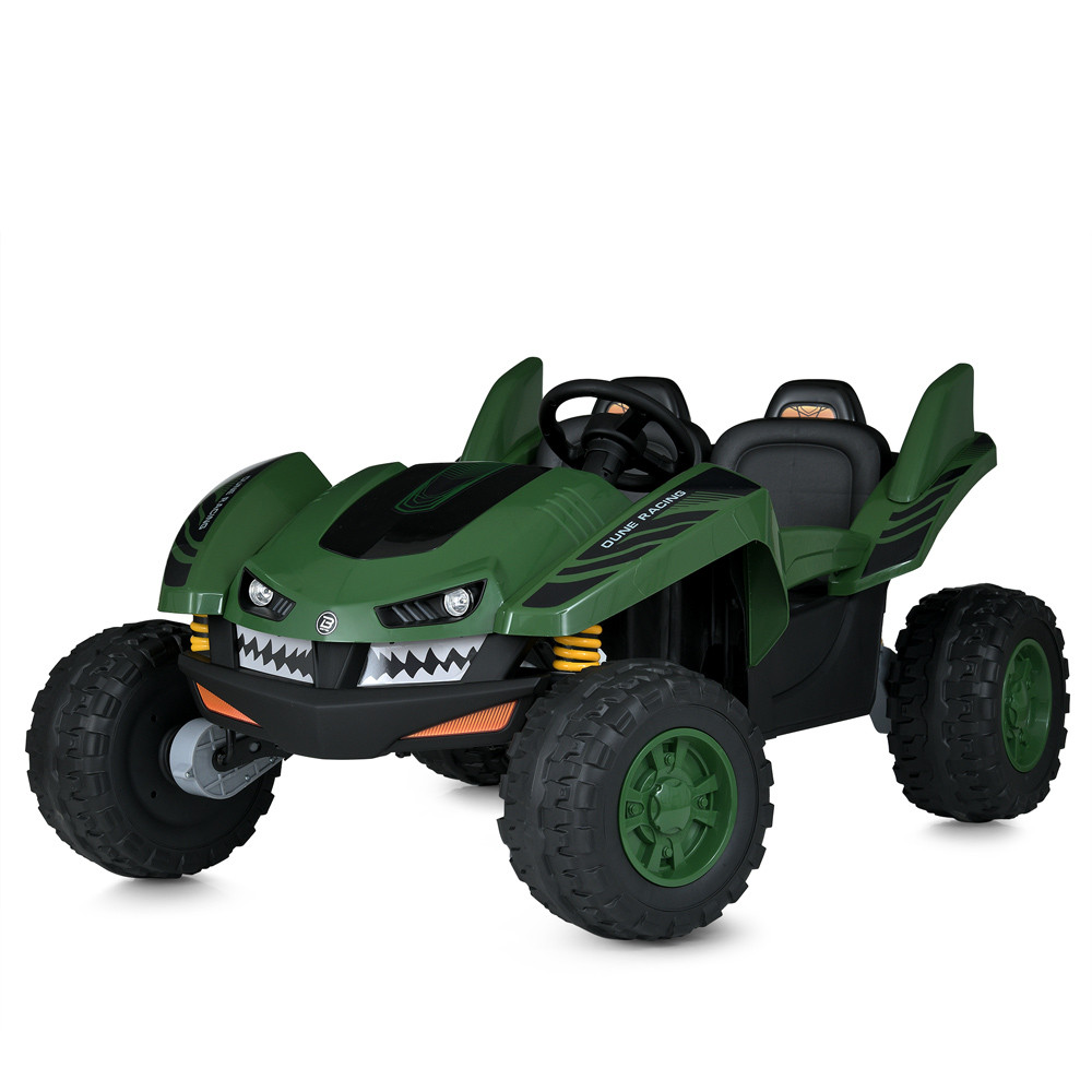 Баггі M 6039EBR-10(24V) (1шт) р/к 2,4G, 4*35W, 24V7AH, EVA, музика, світло, темно-зелений
