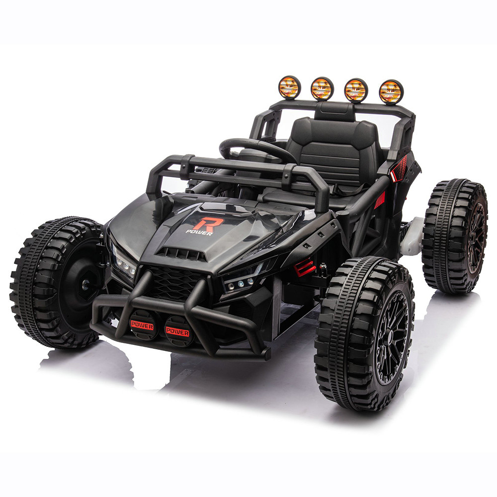 Баггі M 6073EBLR-2 (1шт) 2,4G р/к, 2*12V7AH, 4*35W, USB, BLUETOOTH, EVA, музика, світло, шкіра, чорний