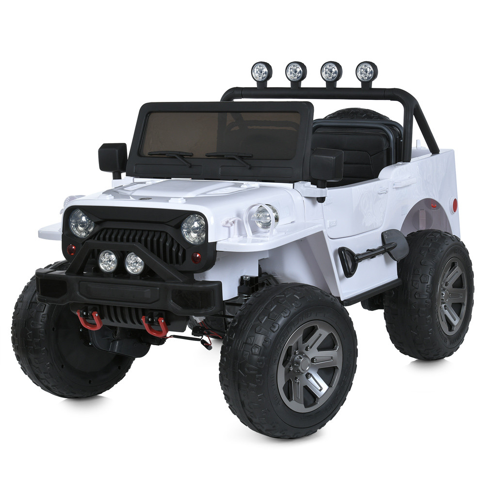 Джип M 6069EBLR-1(24V) (1шт) 2,4G р/к, 4*200W, 1*24V7AH, 3-місний, MP3, USB, BLUETOOTH, TF, EVA, шкіра,