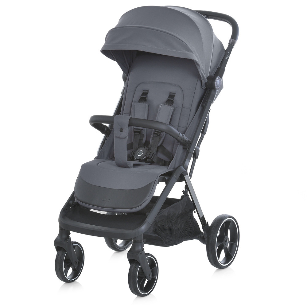Коляска дитяча ME 1127-B BEYA Midnight Gray (1шт) прогулянкова, до 22 кг, PU колеса 17,5 / 22,5 см, чохол,