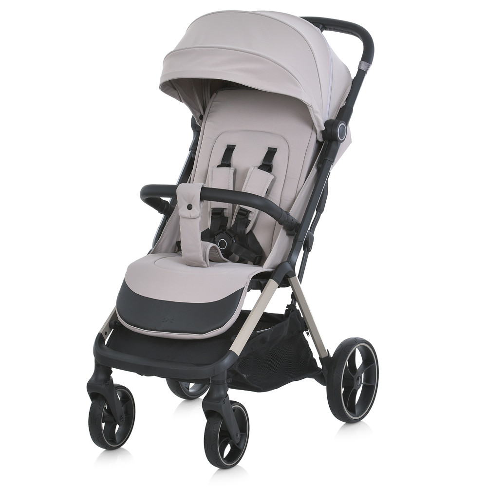 Коляска дитяча ME 1127-C BEYA Cream Beige (1шт) прогулянкова, до 22 кг, PU колеса 17,5 / 22,5 см, чохол,, фото 1