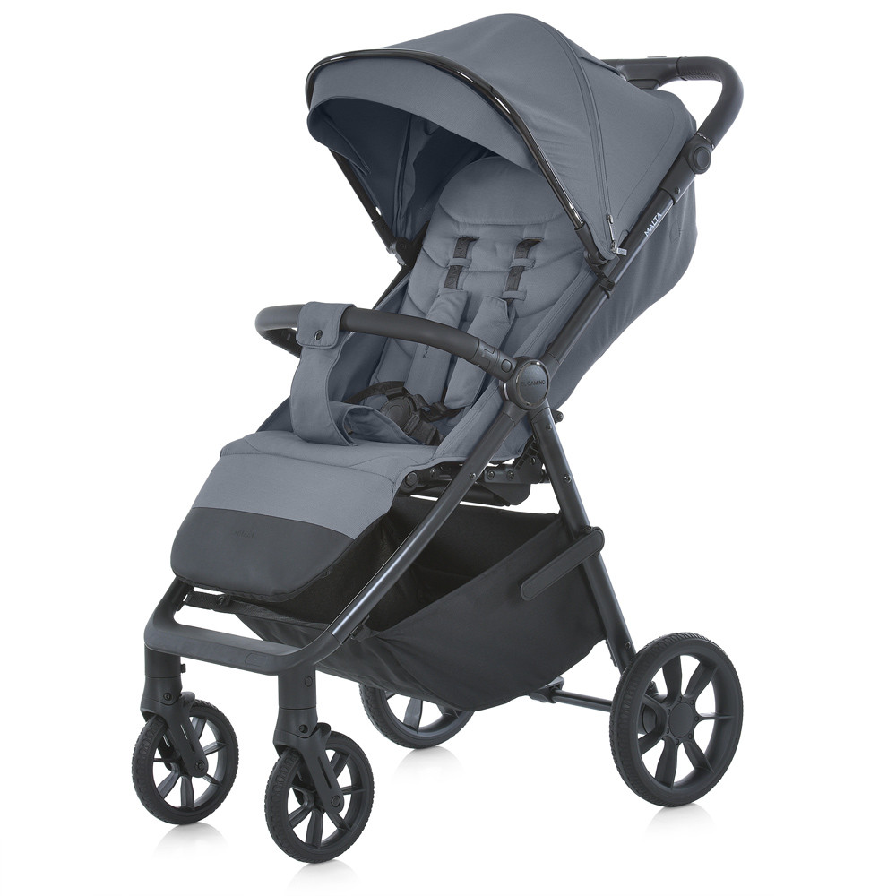 Коляска дитяча ME 1182 MALTA Iron Gray (1шт) прогулянкова, регул.ручка, москітна сітка, дощовик, підстак.,