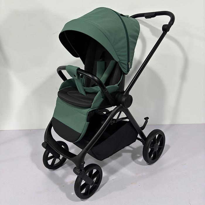 Коляска дитина ME 1191 CHLOE Smoke Green (1 шт.) прогулянкова, регул.ручка, регуль.спинки, алюм.рама, зілля