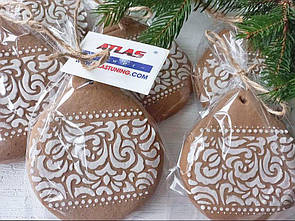 Пряник Іграшка новорічна ч/б 8 см