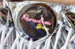 Льодяник з вафельним папером на паличці 4,5 см