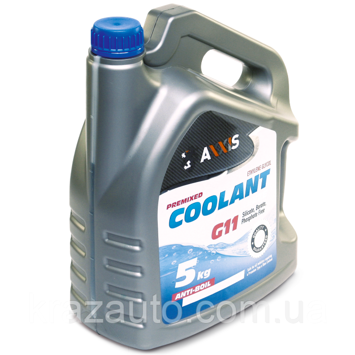 Антифриз BLUE G11 Coolant (синій) (Каністра 5 кг). AX-2011, фото 1
