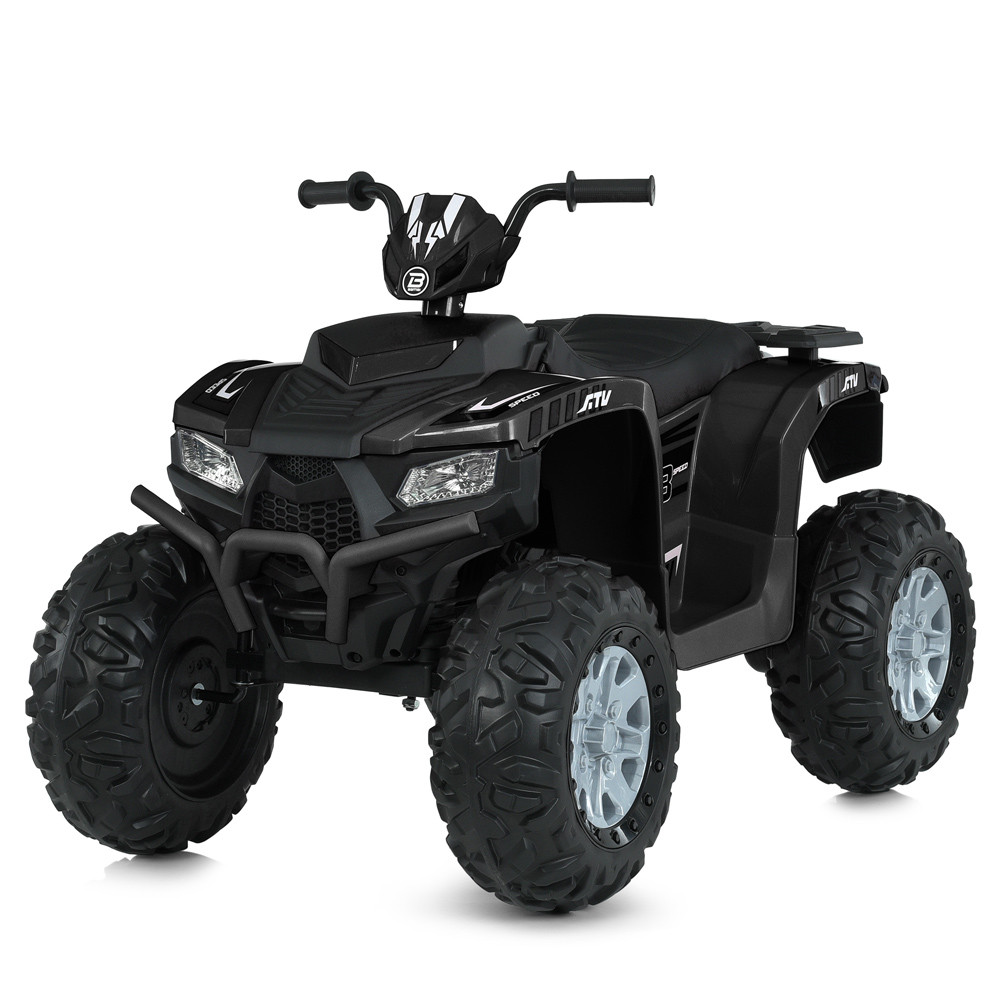 Квадроцикл M 6060EL-2(24V) (1шт) 2*35W, 1*24V5AH, EVA, USB, BLUETOOTH, TF, шкіра, світло, чорний