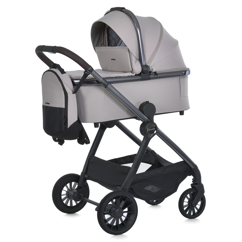 Коляска універсальна 2в1 ME 1183 RIVIERA Cloud Beige (1шт) люлька+прогул. блок, рюкзак, дощовик, моск.сітка,