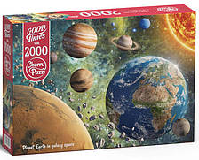 Пазли CherryPazzi 2000 "Планета Земля у просторі галактики" 70x100 см