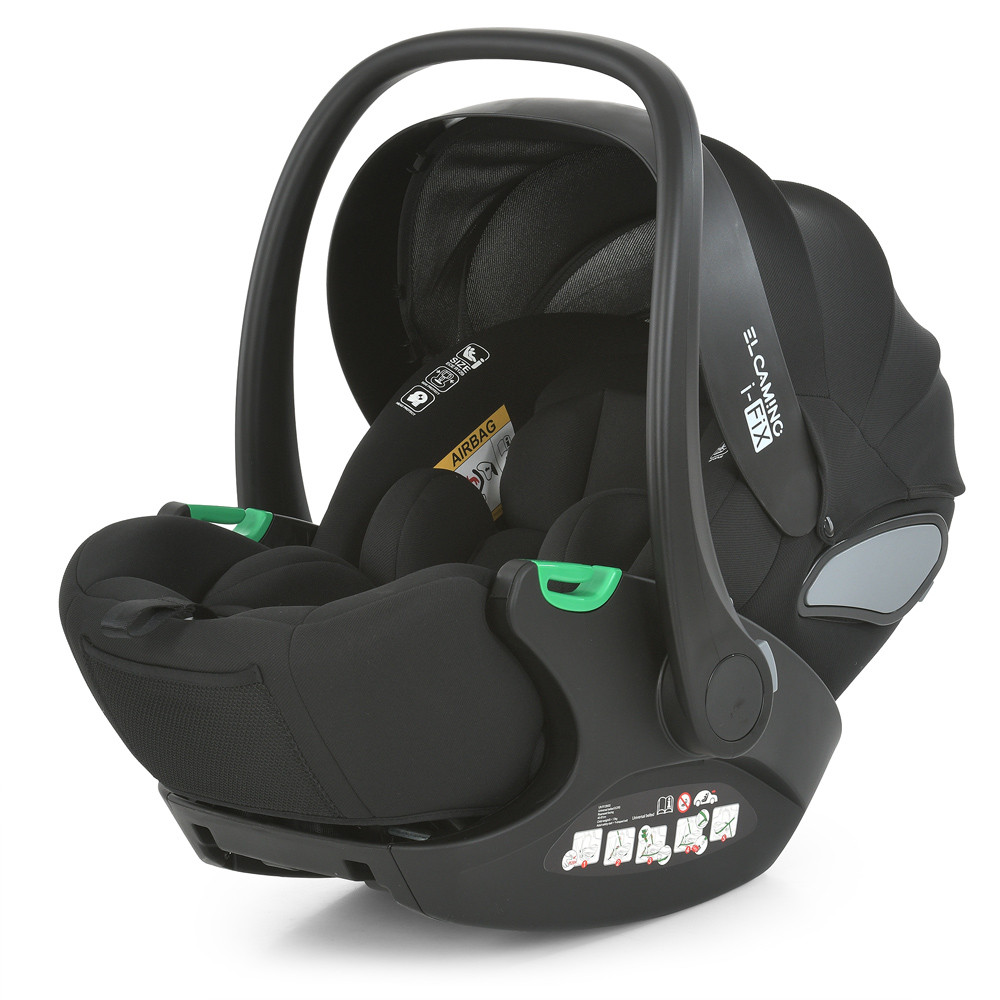 Автокрісло дитяче ME 1110 i-FIX Moon Black (1шт) i-SIZE R129, зріст дитини 40-87см, рег.підголівник, 2 ур.