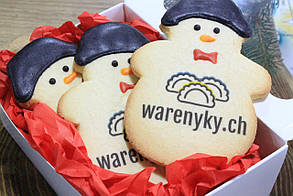 Набір вершкового печива-пряників Сніговики 5 штук