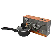 Ківш Krauff Smart Fry зі скляною кришкою 1 л 16 см (25-45-158), фото 2