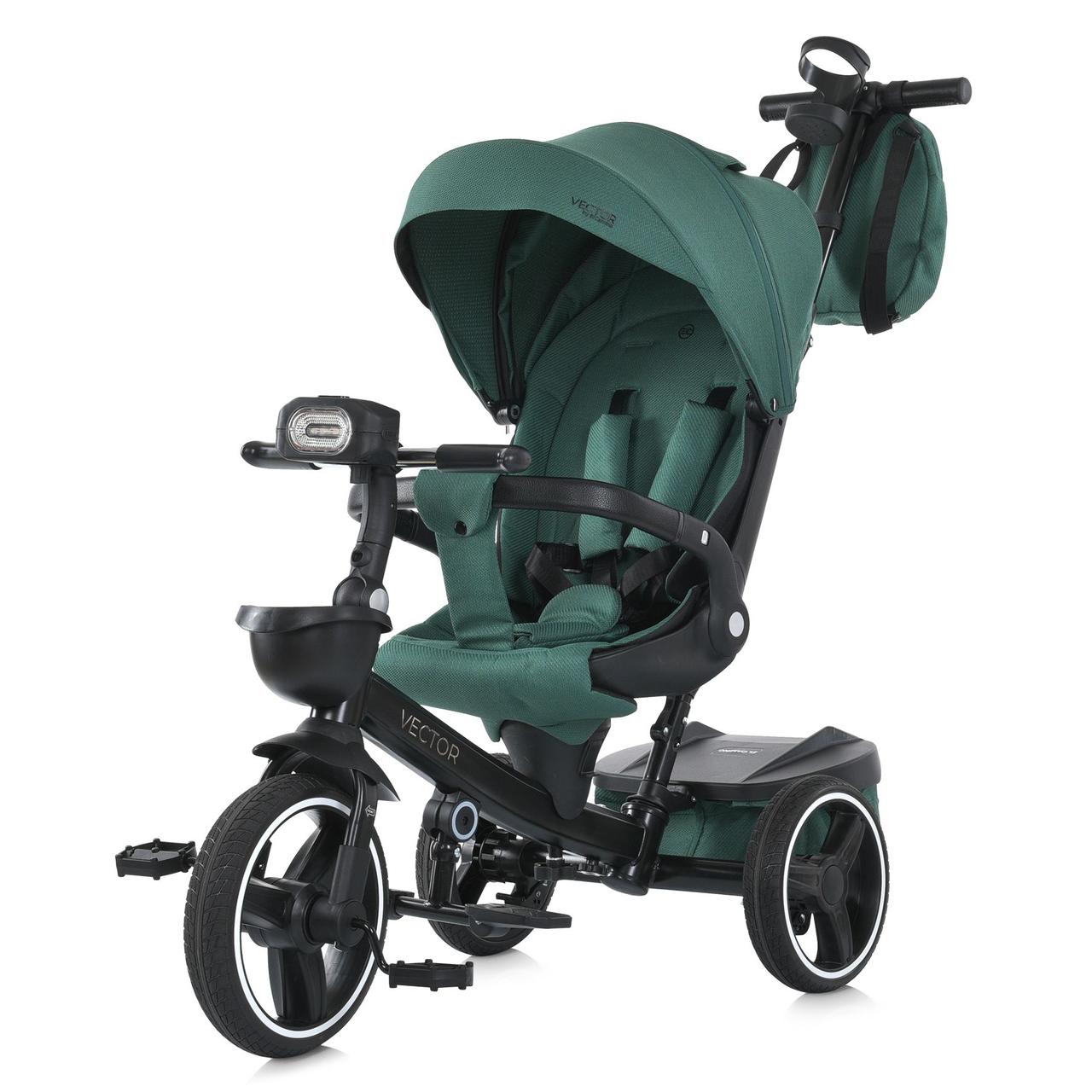 Велосипед ME 1162-1 VECTOR Green (1шт) 3 кол.PU (12/10) поворот сид.,швидкоз"ємні