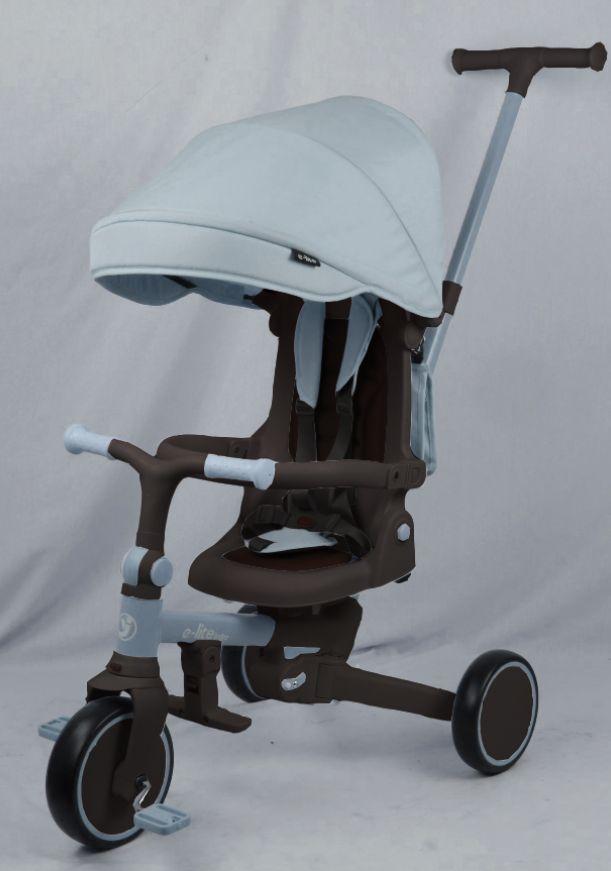 Велосипед MT 1036 blue (1шт) 3 кол.EVA (8/7),алюм.рама,поворот,складн., блакитний