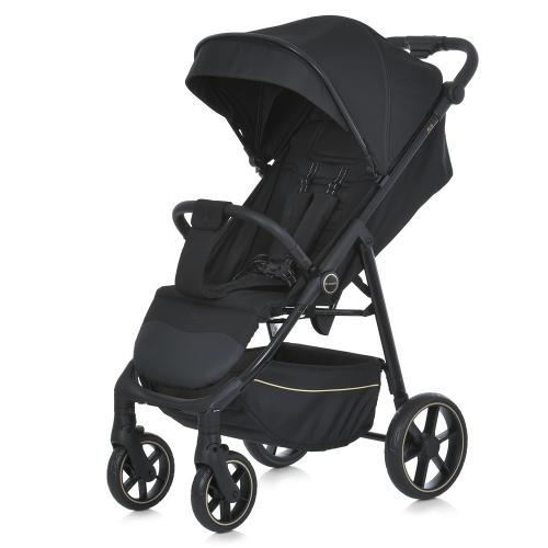 Коляска дитяча ME 1113-2 FIJI Black (1шт) прогулянкова, регул.ручка, москітна сітка, алюмин, чорний