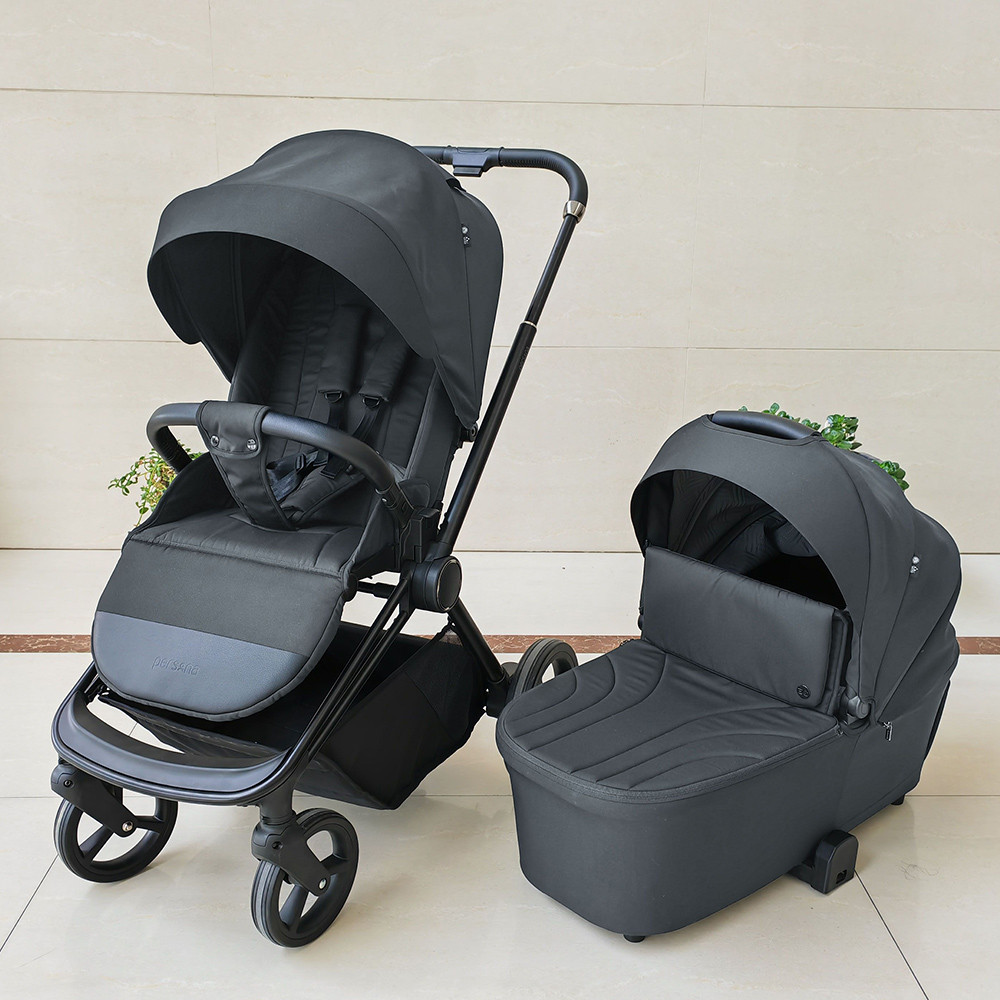 Коляска універсальна 2в1 ME 1091-1 PERSONA Rock Gray (1шт) люлька+прогул. блок, рюкзак, дощовик, моск.сітка,