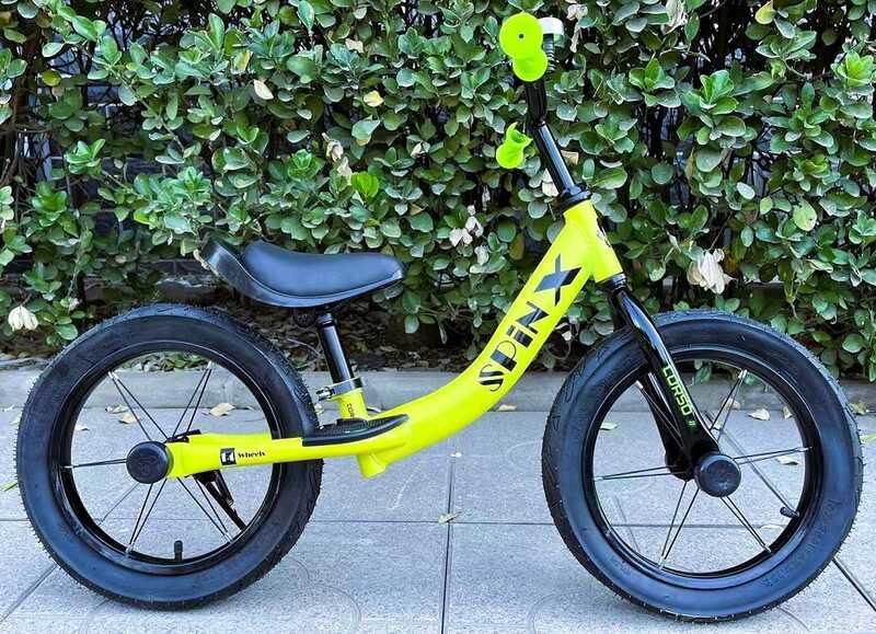Велобіг "CORSO Spin-X" сталева рама, колесо 14", надувні колеса, підніжка, підставка для ніг, дзвіночок /1/