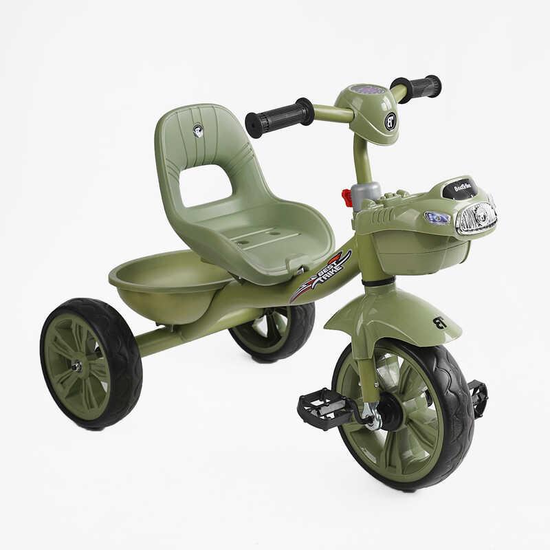 Велосипед 3-х колісний "Best Trike" колеса EVA переднє 10’’, заднє 8’’, сталева рама, УКР. ОЗВУЧУВАННЯ, кошик,