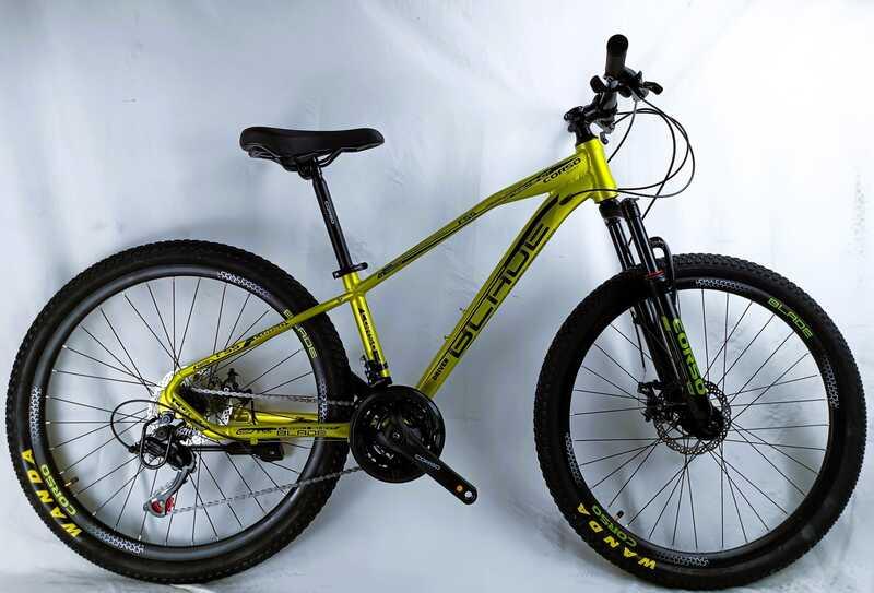 Велосипед Спортивний Corso «BLADE» 26" дюймів рама алюмінієва 13``, обладнання Shimano 21 швидкість, зібран на