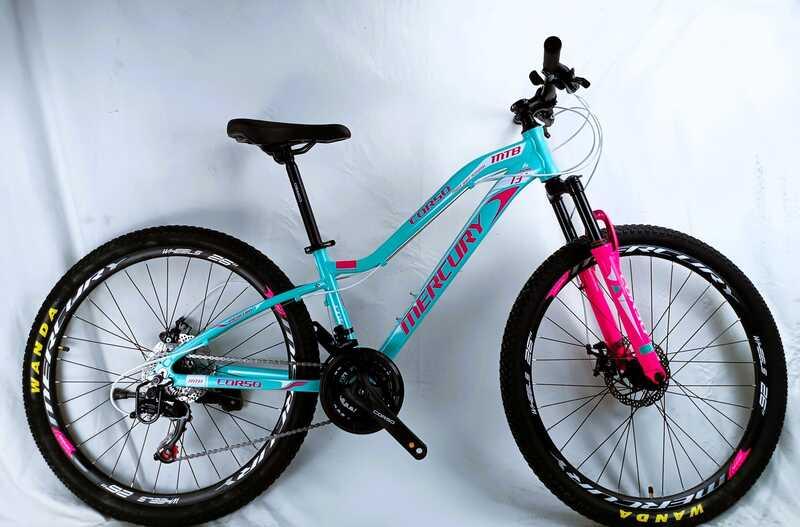 Велосипед Спортивний Corso «MERCURY» 26" дюймів рама алюмінієва 13``, обладнання Shimano 21 швидкість, зібран