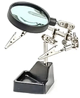 Підставка під паяльник. Тримач з лупою "Третя рука" ZD-10GR