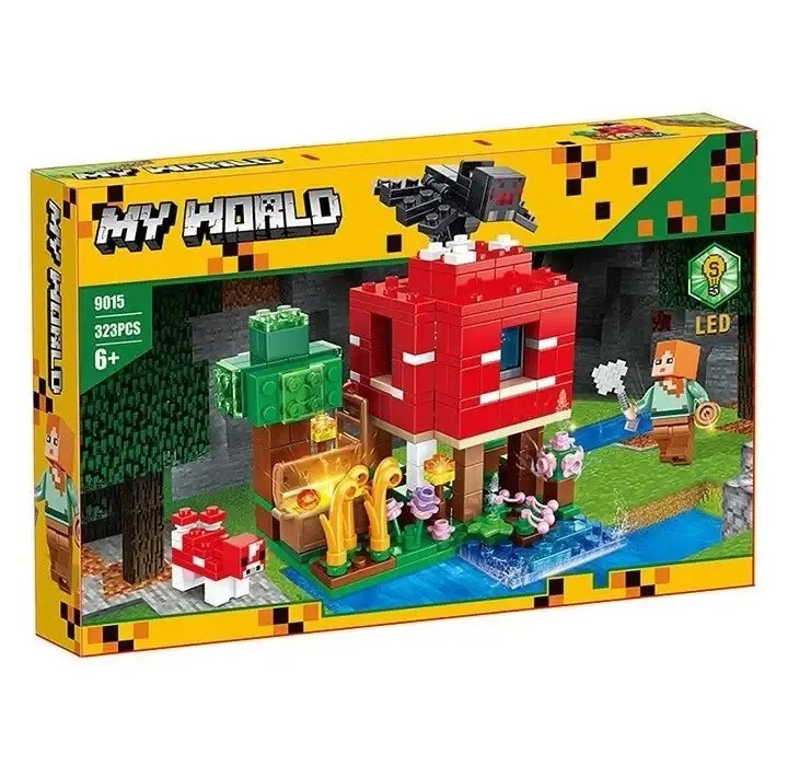 Конструктор пластиковий MyWorld Блоковий світ (323 дет.) 9015