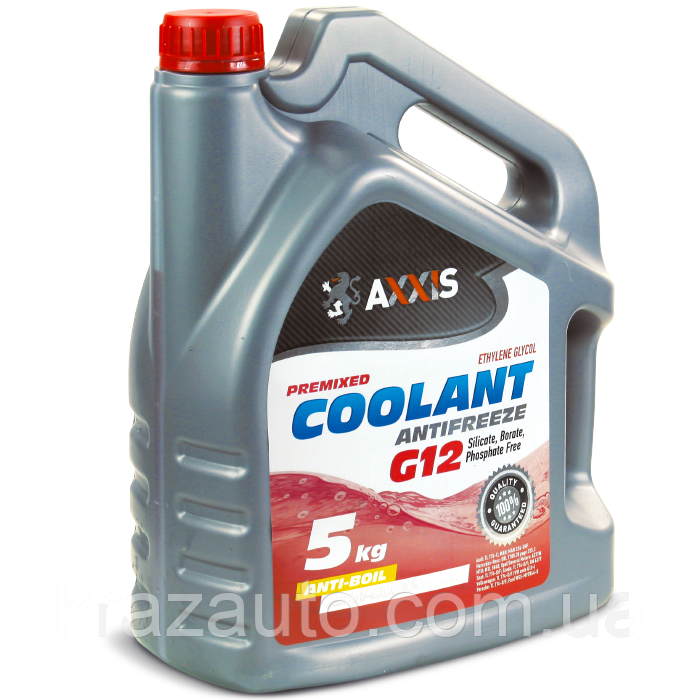 Антифриз RED G12 Coolant (синій) (Каністра 5 кг). AX-2002, фото 1