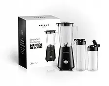 Багатофункціональний блендер занурювальний Mozano Nutri Sport 3в1 чорний +2 пляшки