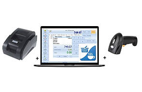 Касове обладнання для магазину – програма обліку + принтер чеків + сканер